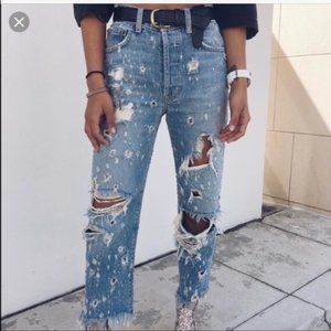 LF CARMAR SERRE PORTIA DISTRESSED BOYFRIEND JEANS